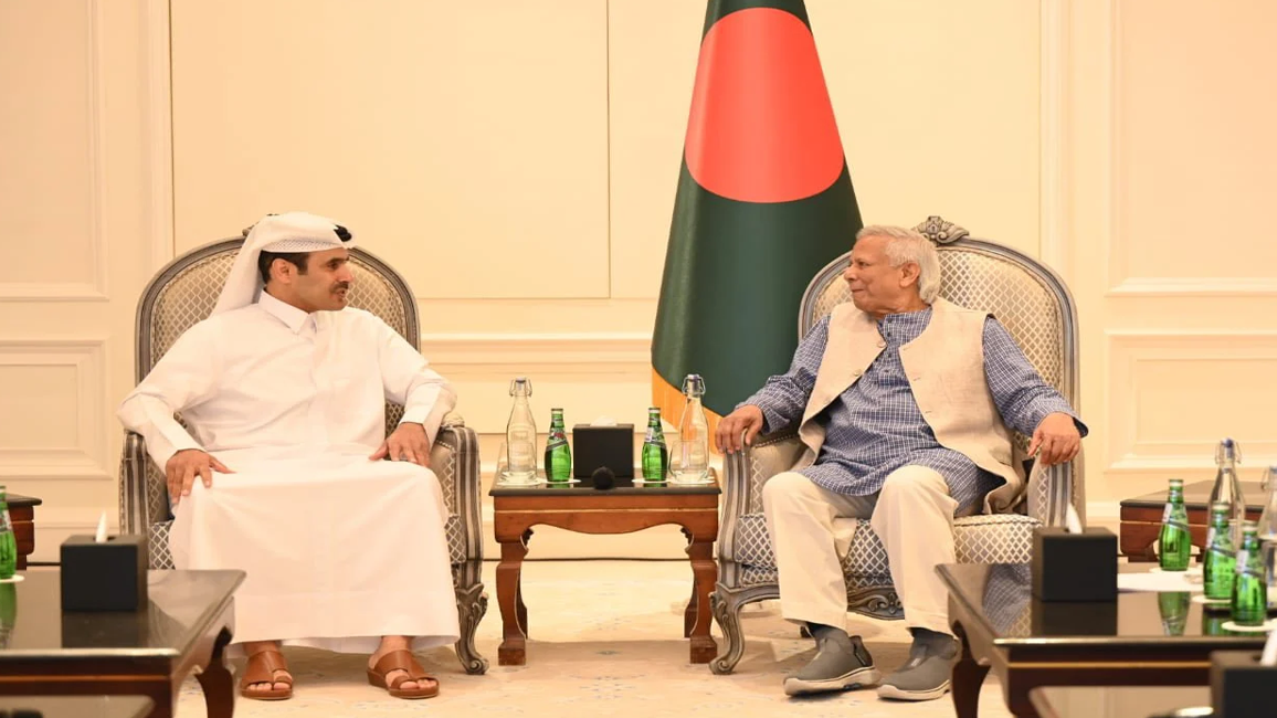 কাতারের জ্বালানি প্রতিমন্ত্রীর সঙ্গে প্রধান উপদেষ্টার বৈঠক
