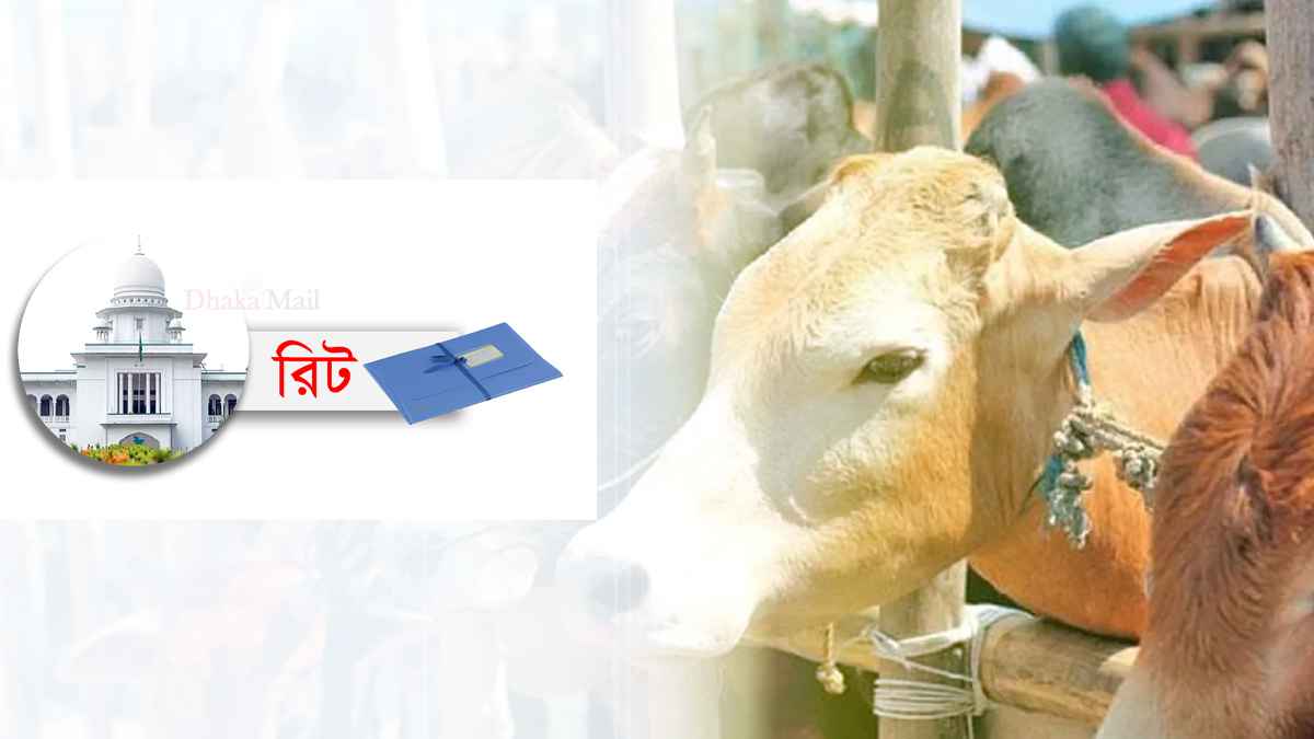 আফতাবনগরে পশুর হাট বসানোর বিজ্ঞপ্তির বিরুদ্ধে রিট