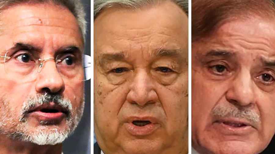 জয়শঙ্কর ও শাহবাজের সঙ্গে কথা বললেন জাতিসংঘের মহাসচিব