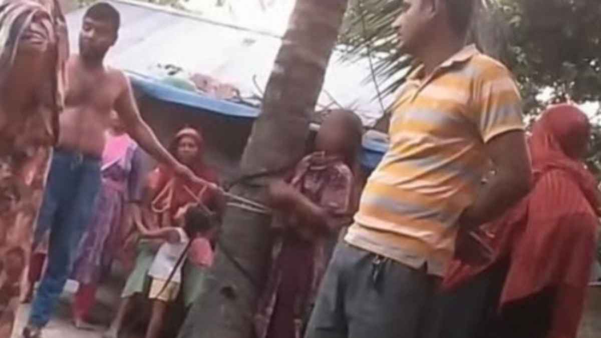 ব্রাহ্মণবাড়িয়ায় নারীকে নারিকেল গাছের সঙ্গে বেঁধে নির্যাতন