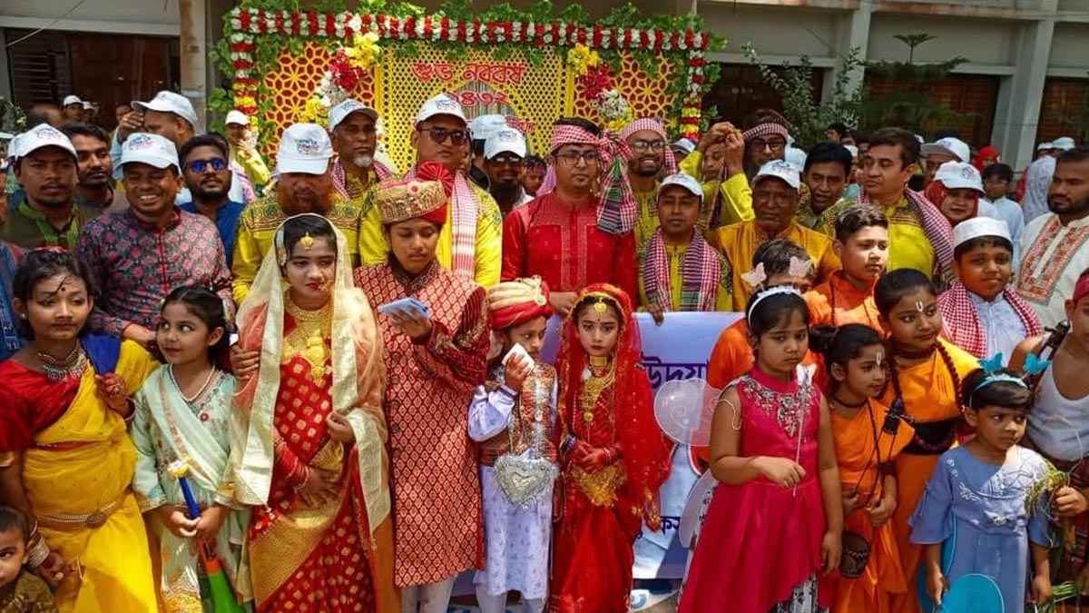 বর্ণিল আয়োজনে ব্রাহ্মণবাড়িয়ায় বর্ষবরণ উদ্‌যাপন 