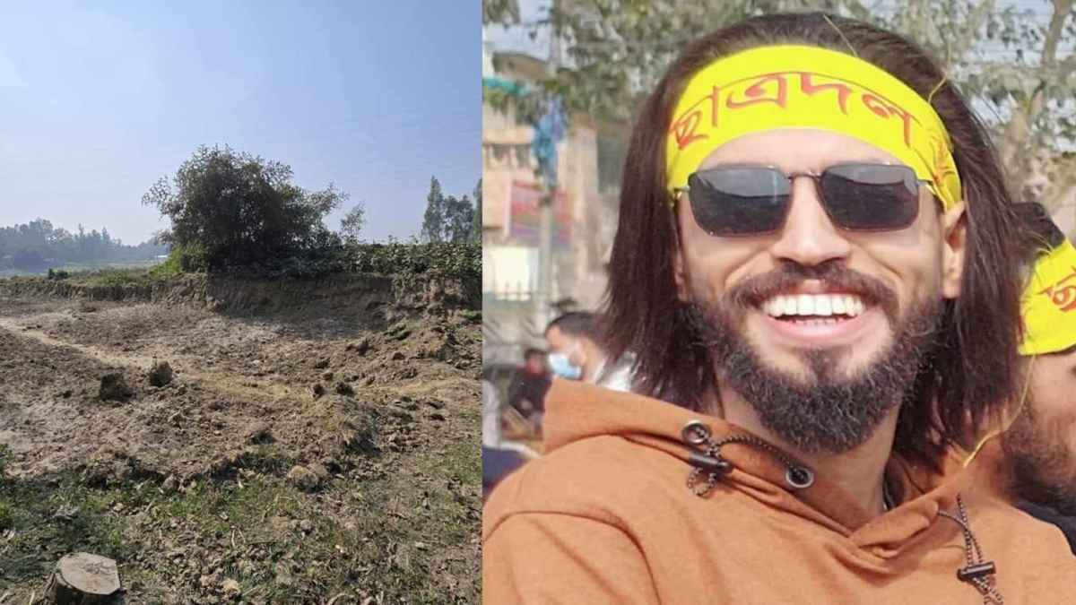 সাংবাদিকের জমির মাটি কেটে বিক্রি, পদ হারালেন ছাত্রদল নেতা