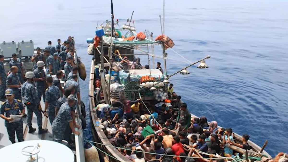 মালয়েশিয়ায় অবৈধভাবে যাওয়ার পথে ২১৪ রোহিঙ্গা আটক