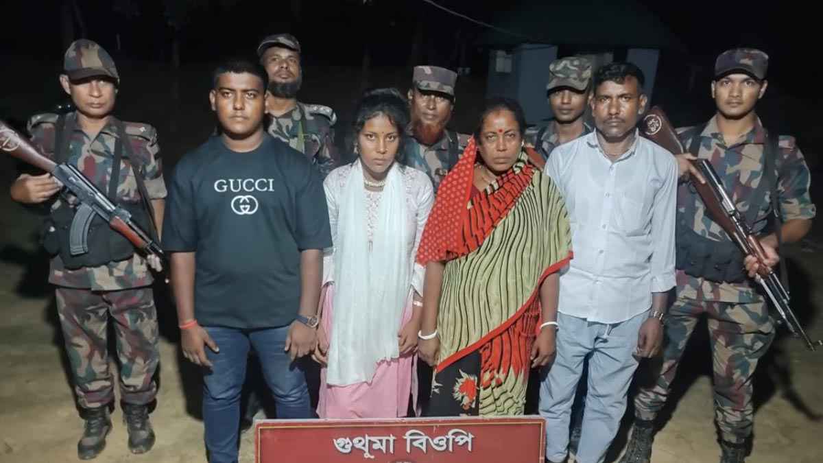 অবৈধভাবে ভারতে প্রবেশের সময় ৪ বাংলাদেশি আটক