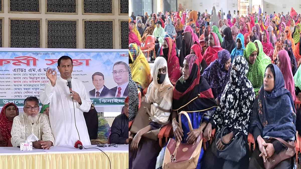 ঝিনাইদহে মহিলা দলের কর্মী সভা অনুষ্ঠিত