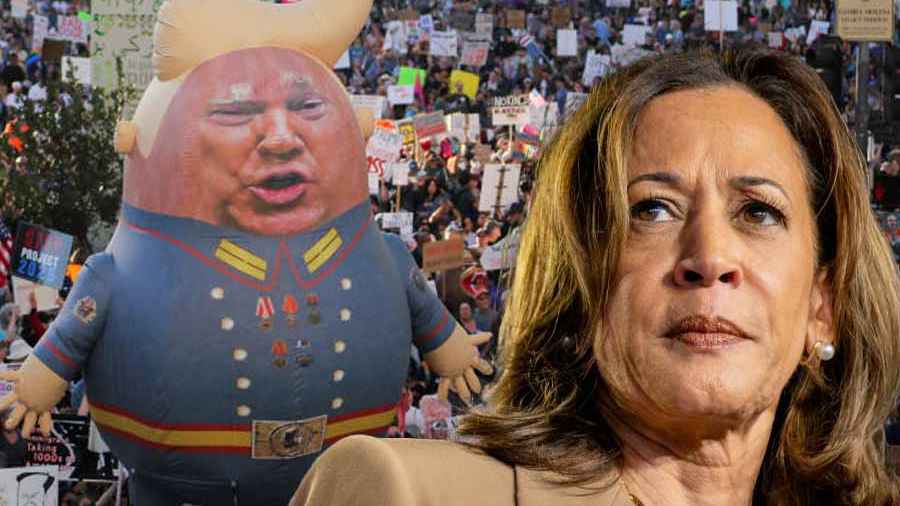 ট্রাম্প-বিরোধী আন্দোলনে কমলা হ্যারিস!