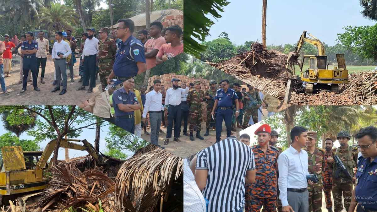 নড়াইলে অবৈধ কয়লা ও ইটভাটা ধ্বংস