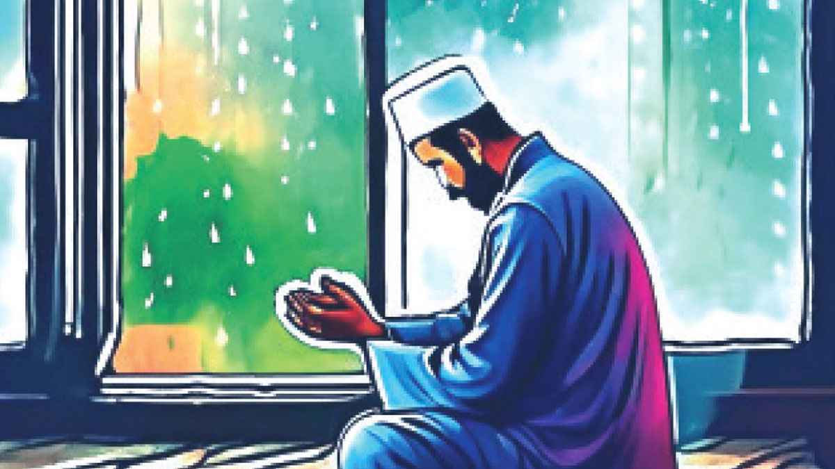 বৃষ্টি শুরু হলে যা করতেন নবীজি