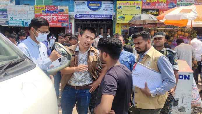 কক্সবাজারে অবৈধ যান ও লাইসেন্সবিহীন চালকের বিরুদ্ধে অভিযান