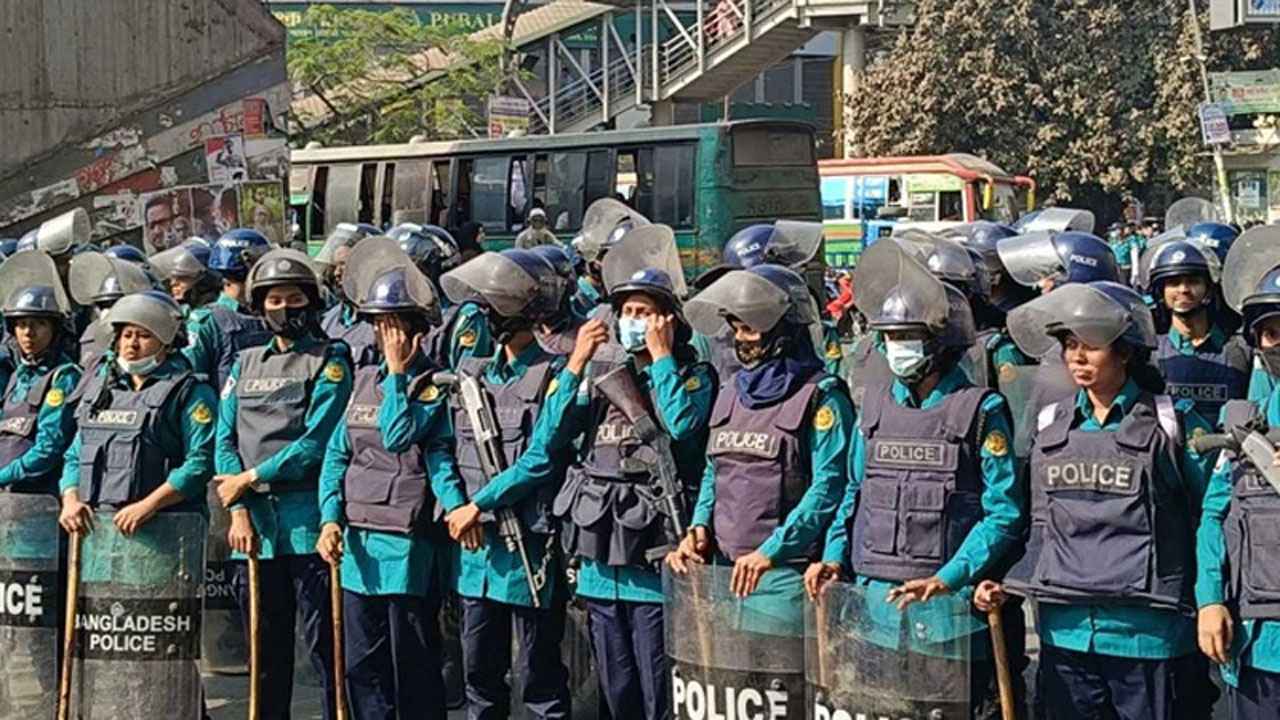 সমাবেশ ঘিরে নিরাপত্তা রক্ষায় রাজধানীতে কাজ করছে ১৪ হাজার পুলিশ