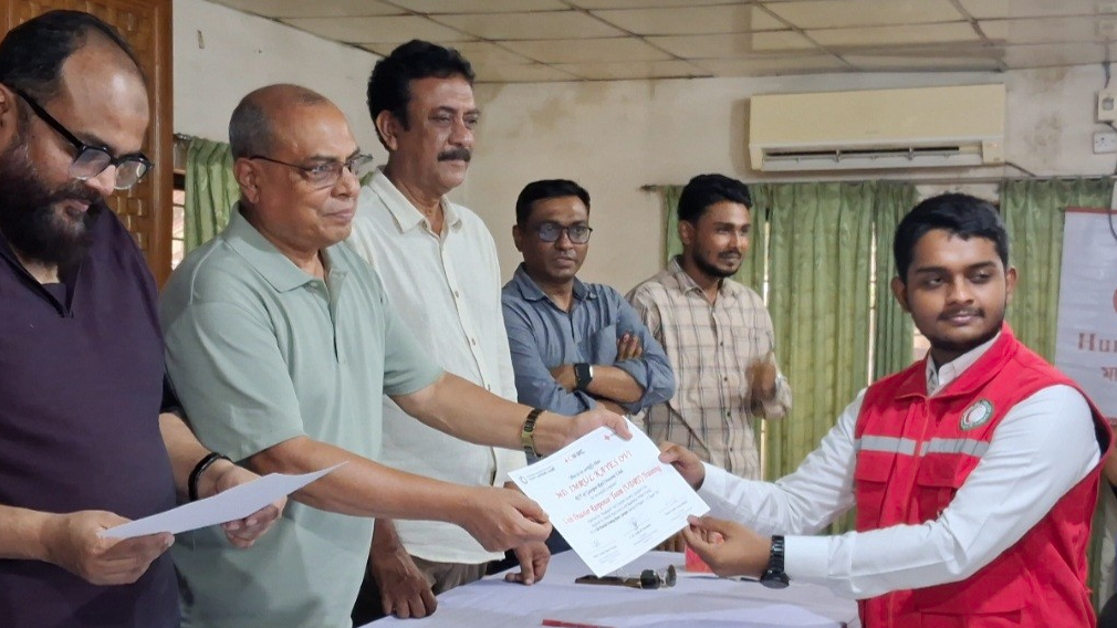 গাজীপুরে রেড ক্রিসেন্ট সোসাইটির প্রশিক্ষণ