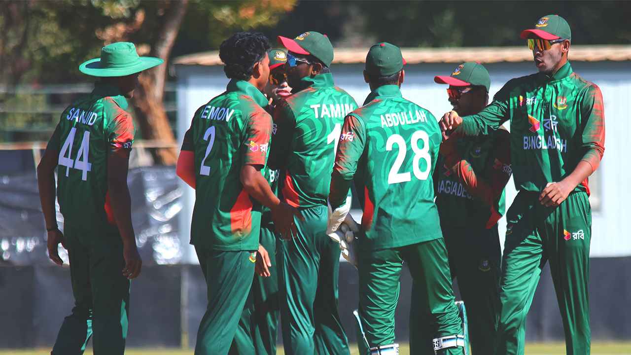 দক্ষিণ আফ্রিকার বিপক্ষে ৫ উইকেটের দুর্দান্ত জয় টাইগার যুবাদের