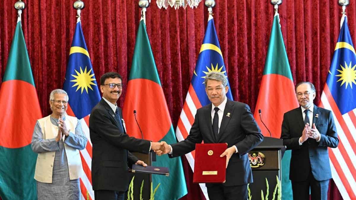 মালয়েশিয়ার সঙ্গে পাঁচটি সমঝোতা স্মারক ও তিনটি ‘নোট অব এক্সচেঞ্জ’ সই