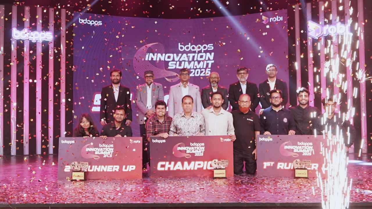 বিডিঅ্যাপস ইনোভেশন সামিটে চ্যাম্পিয়ন ডা. চাষী, রানার্স আপ চিঠি ডট মি