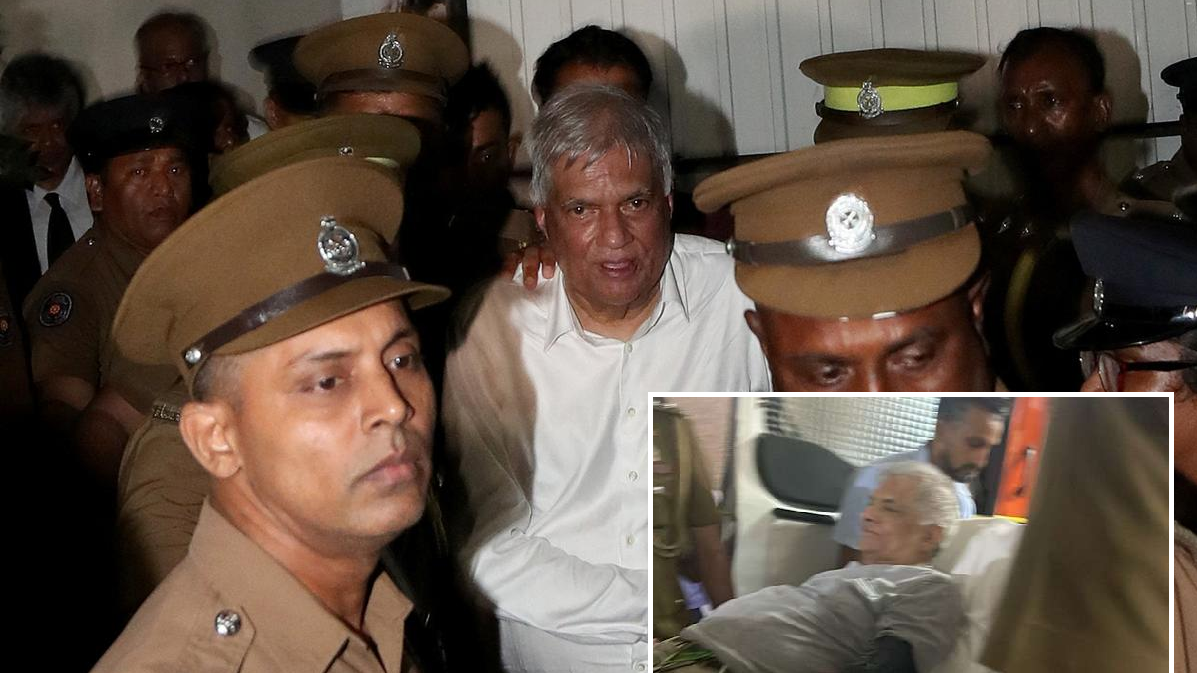 রিমান্ডে অসুস্থ: শ্রীলঙ্কার সাবেক প্রেসিডেন্ট বিক্রমাসিংহে আইসিইউতে