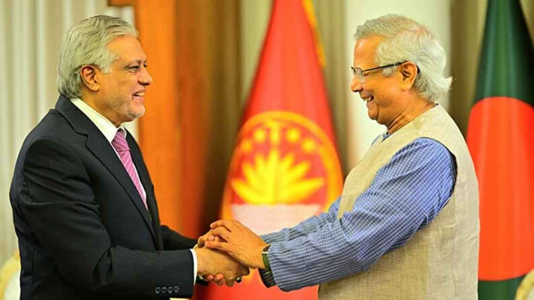 বাংলাদেশ-পাকিস্তান সম্পর্ক নতুন গতি পাবে: ইসহাক দার