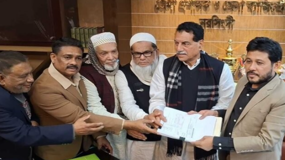 নরসিংদী-১ (সদর) আসনে মনোনয়ন জমা দিলেন বিএনপির প্রার্থী খোকন