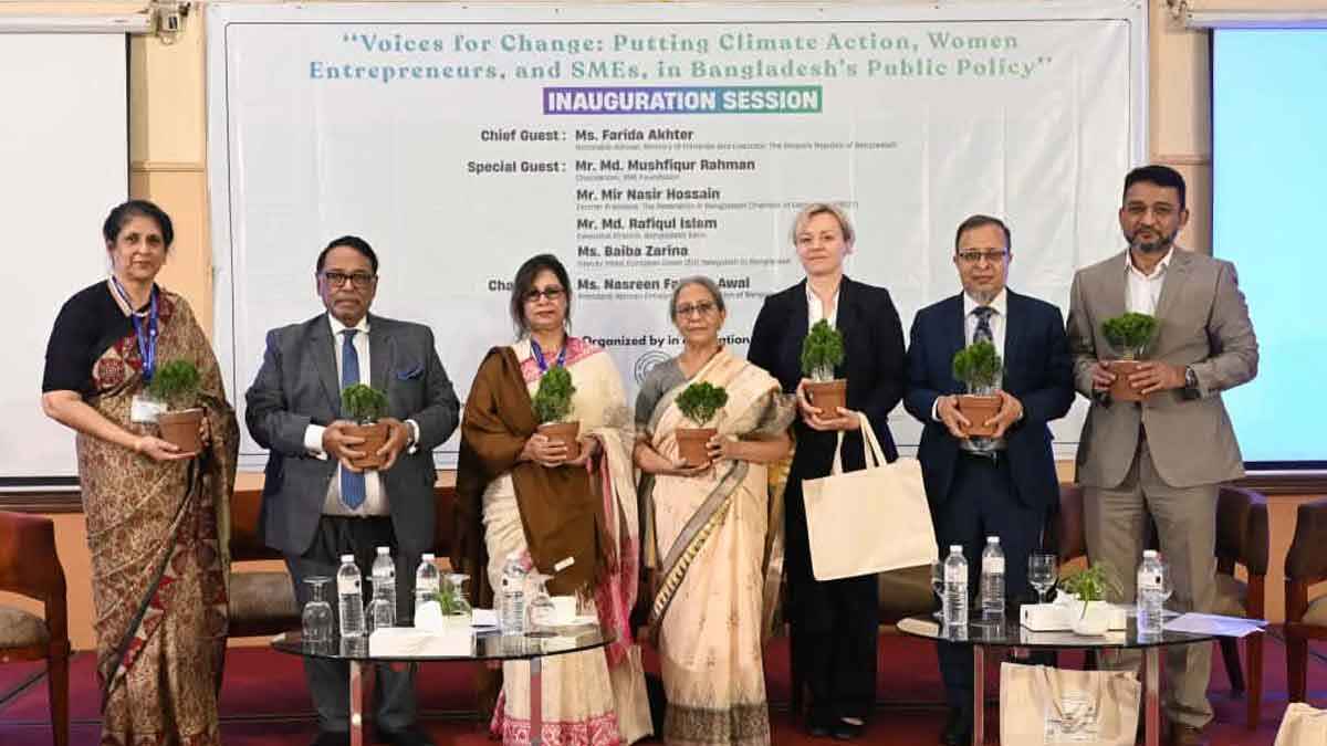 ‘জলবায়ু ঝুঁকি মোকাবিলায় নারী উদ্যোক্তাদের জন্য অর্থায়ন প্রয়োজন’