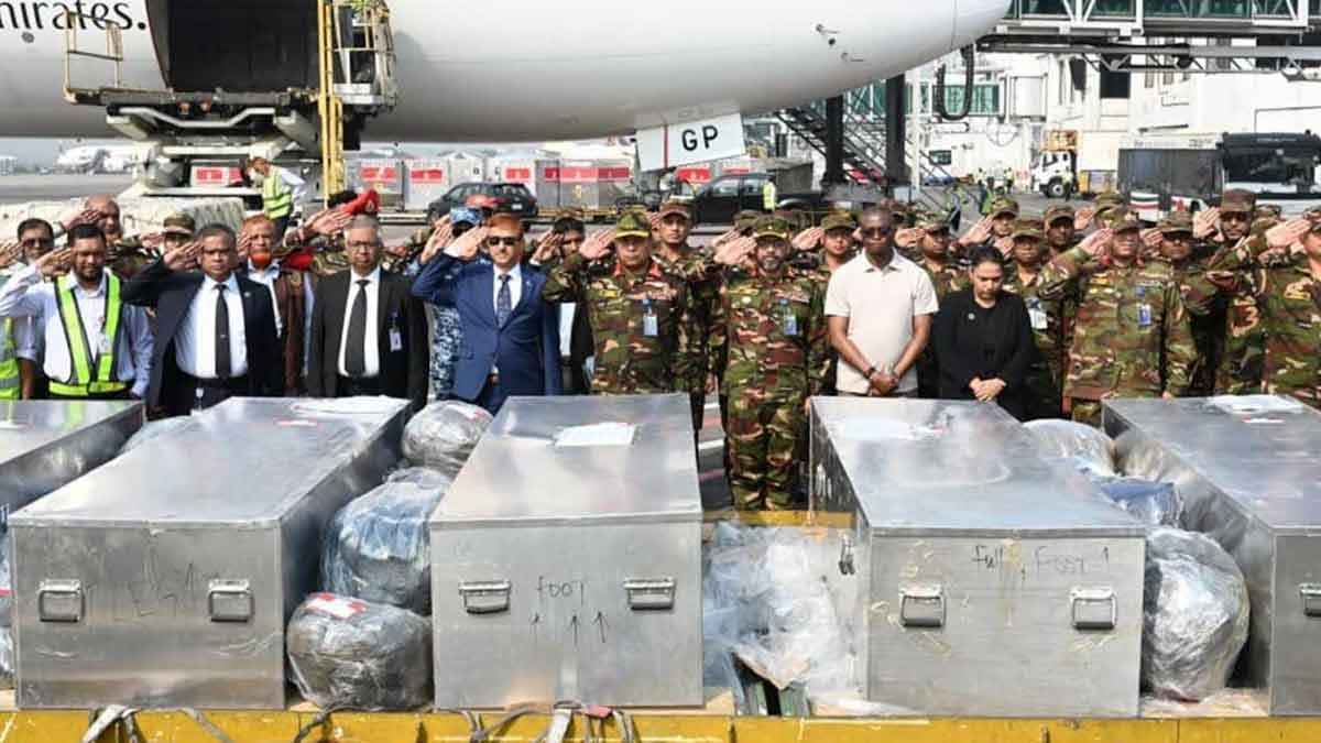 ৬ বাংলাদেশি শান্তিরক্ষীর জানাজা আজ, হবে সামরিক মর্যাদায় দাফন