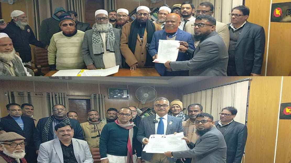 চাঁপাইনবাবগঞ্জে উৎসবমুখর পরিবেশে ৩টি আসনে ৮ প্রার্থীর মনোনয়নপত্র জমা