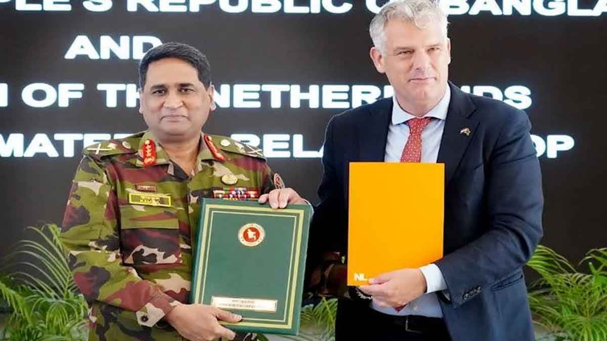 নৌ-প্রতিরক্ষা সহযোগিতায় বাংলাদেশ-নেদারল্যান্ডস সমঝোতা স্মারক স্বাক্ষর