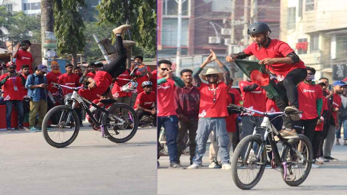 খুলনায় বিজয় দিবসে বর্ণাঢ্য সাইকেল র্যালি