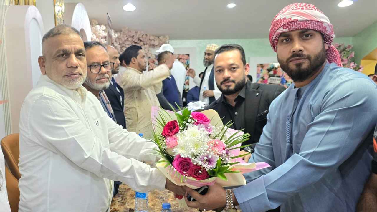 দুবাই প্রবাসী সমাজসেবক জসিম উদ্দিনকে সংবর্ধনা