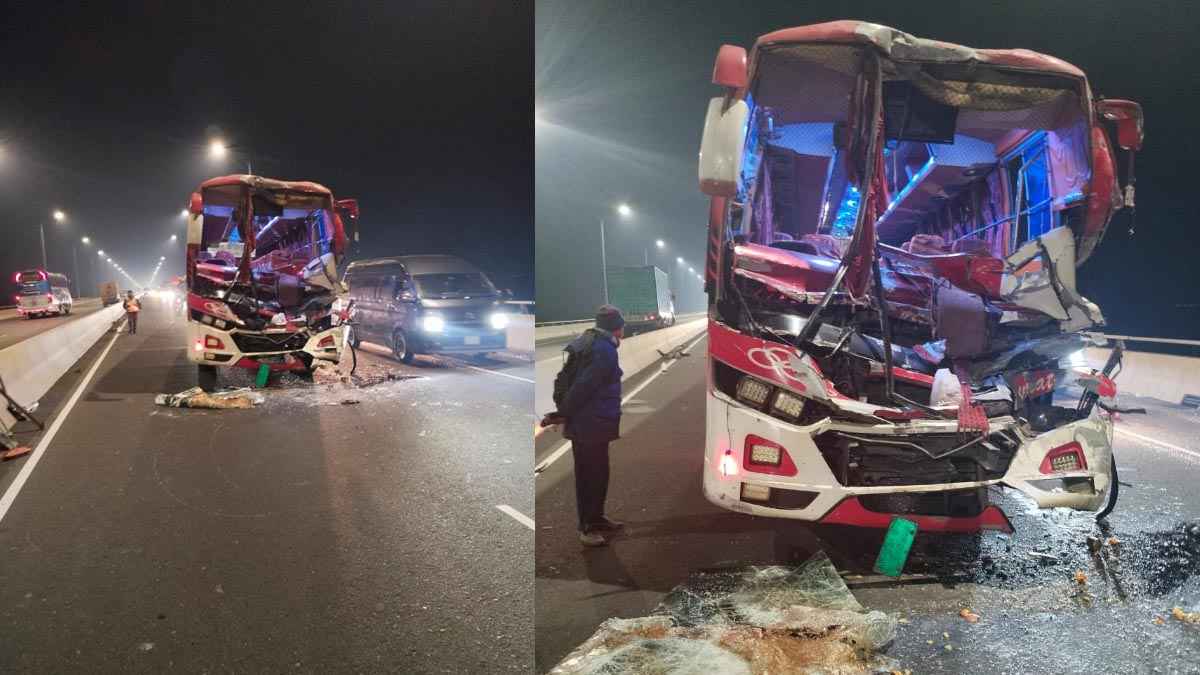 পদ্মা সেতুতে বাসের পেছনে বাসের ধাক্কায় নিহত ১