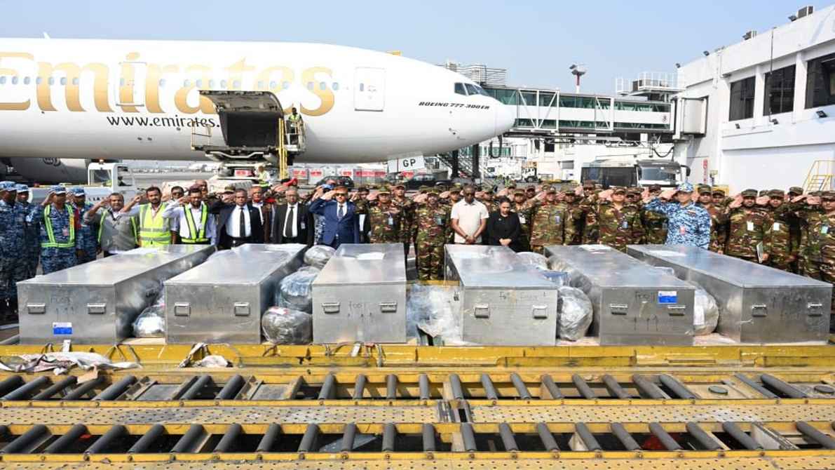 নিথর দেহে দেশে ফিরলেন ৬ বাংলাদেশি শান্তিরক্ষী