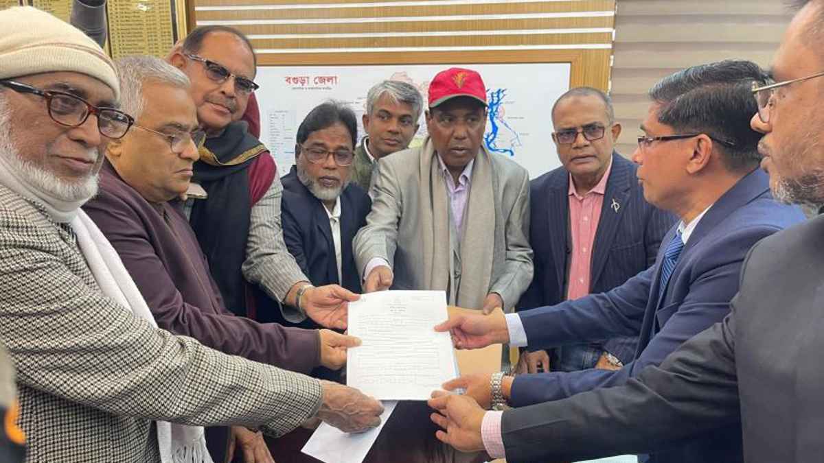 বগুড়া-৬ আসন থেকে তারেক রহমানের মনোনয়ন পত্র উত্তোলন