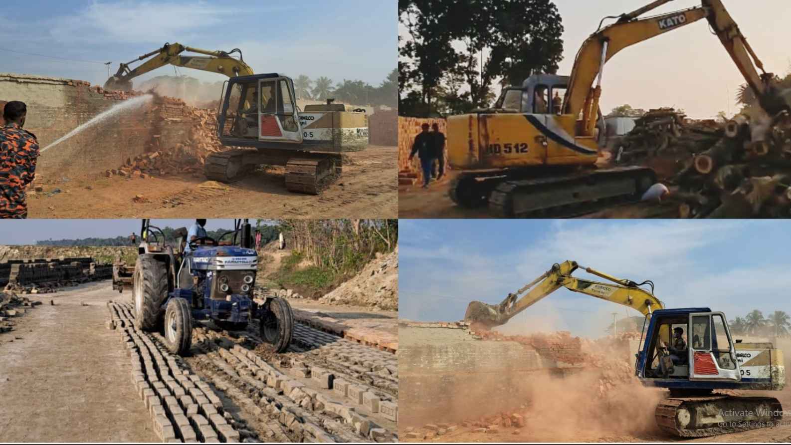 নড়াইলে অবৈধ ছয়টি ইটভাটা গুড়িয়ে দিলো প্রশাসন