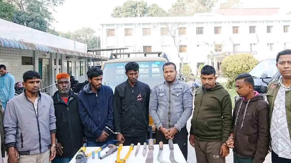 কুমিল্লায় ডাকাত চক্রের সরদার সহ গ্রেফতার ৭