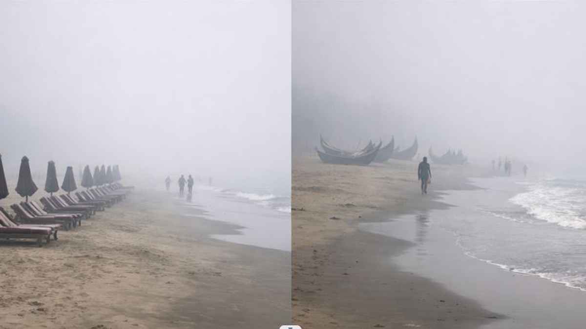 কক্সবাজারে বাড়ছে ঠান্ডা, ভোর রাতে কনকনে হাওয়া