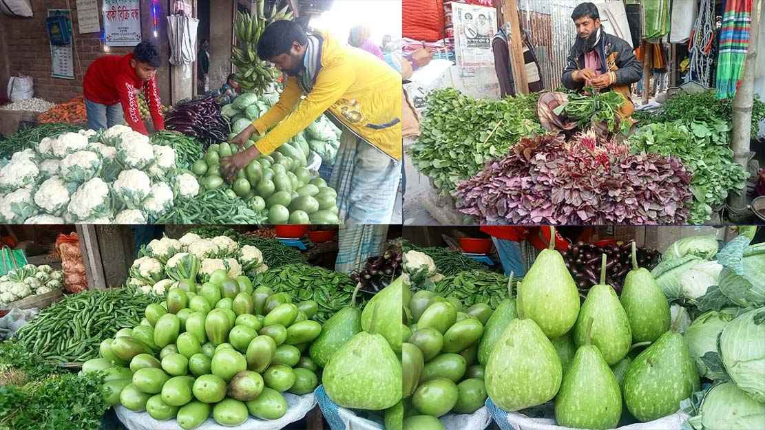গাইবান্ধায় অনুকূলে সবজির বাজার, ভোক্তাদের স্বস্তি