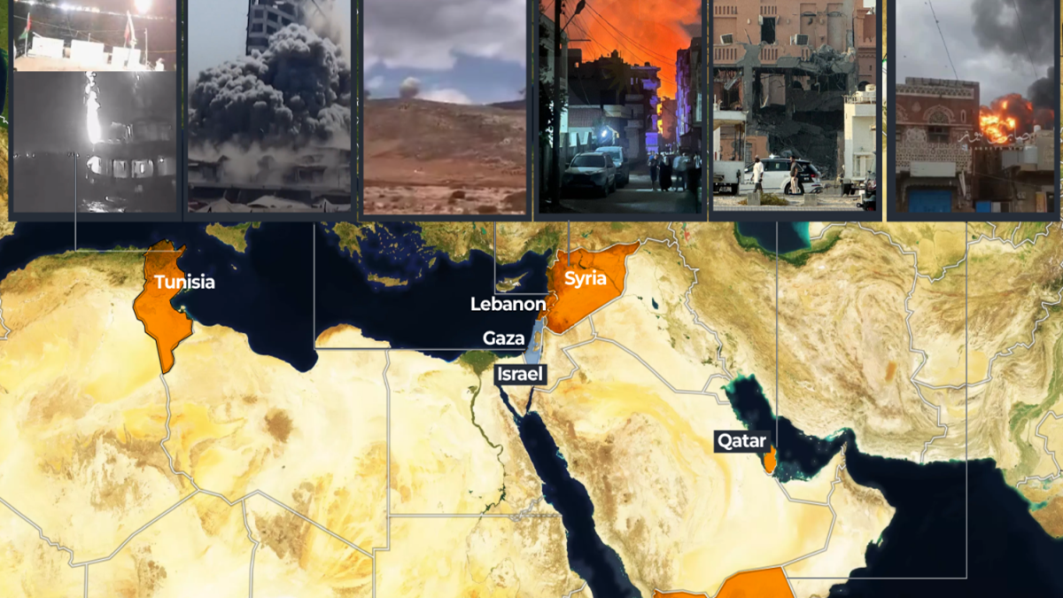 ছয় দেশে ১০ হাজারের বেশি হামলা চালিয়েছে ইসরায়েল