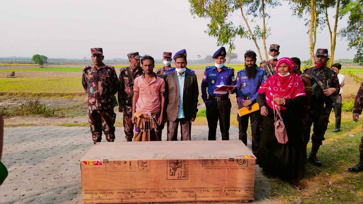সীমান্তে বিএসএফের গুলিতে নিহত বাংলাদেশির মরদেহ হস্তান্তর