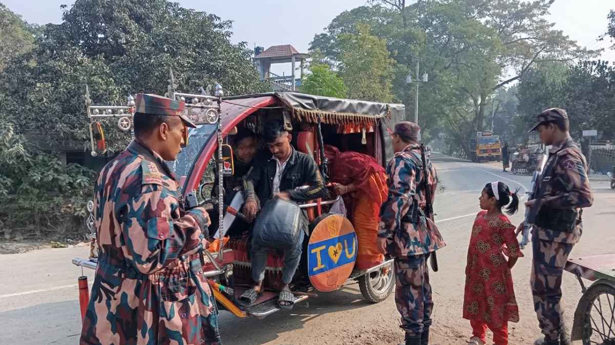কুষ্টিয়া-মেহেরপুরে ৮ চেকপোস্ট বসাল বিজিবি