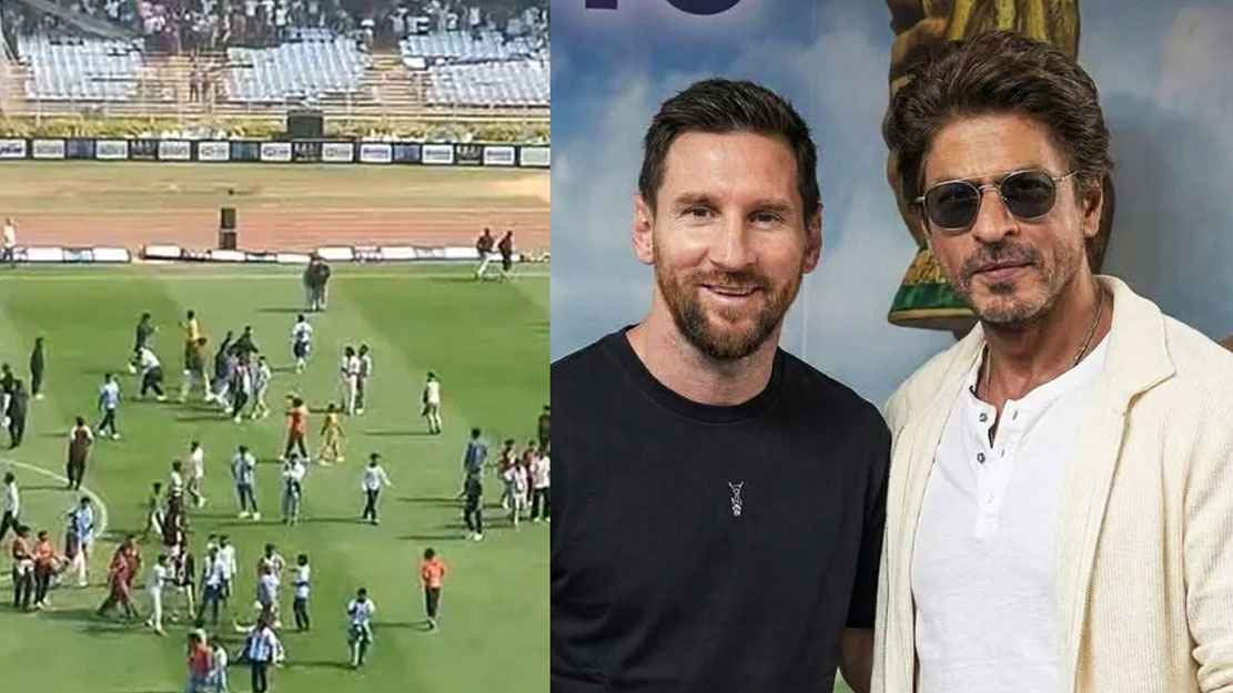 মেসির অনুষ্ঠানে ভাঙচুর, কেটে পড়েন শাহরুখ