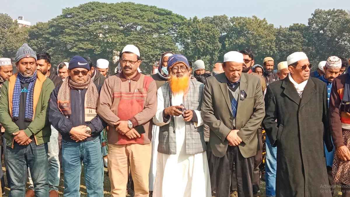 নড়াইলে খালেদা জিয়ার গায়েবানা জানাজা