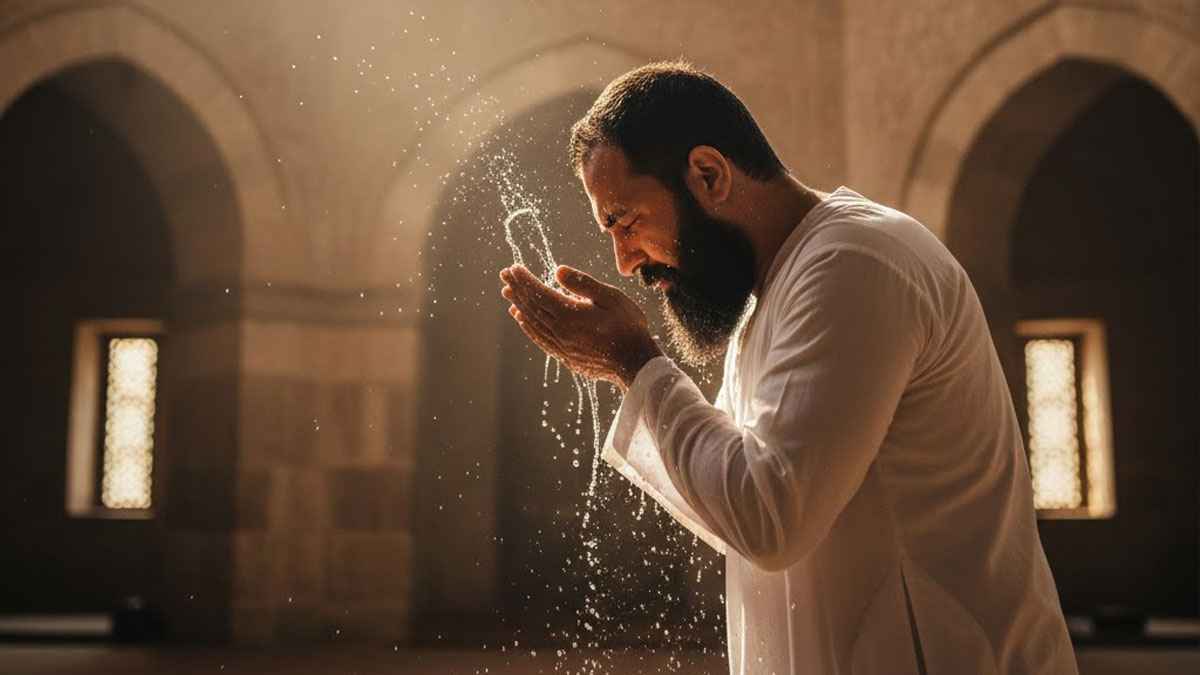 অজুতে দাড়ি মাসেহের সুন্নত পদ্ধতি