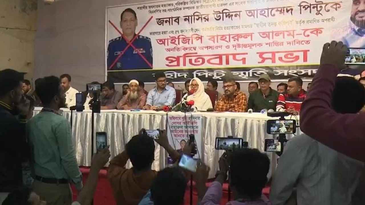 কারাগারে পিন্টু হত্যার বিচার চাইলেন স্ত্রী, আইজিপির অপসারণ দাবি