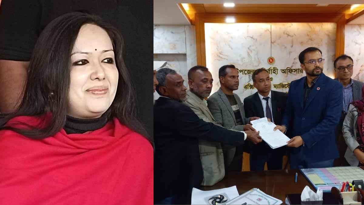 ব্রাহ্মণবাড়িয়া-২ আসনে স্বতন্ত্র প্রার্থীর মনোনয়নপত্র নিলেন রুমিন