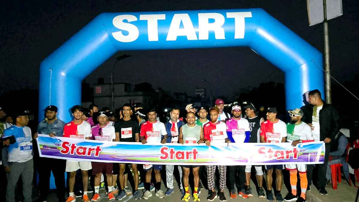 হাফ ম্যারাথনে চার দেশের নাগরিকসহ তিন শতাধিক প্রতিযোগী