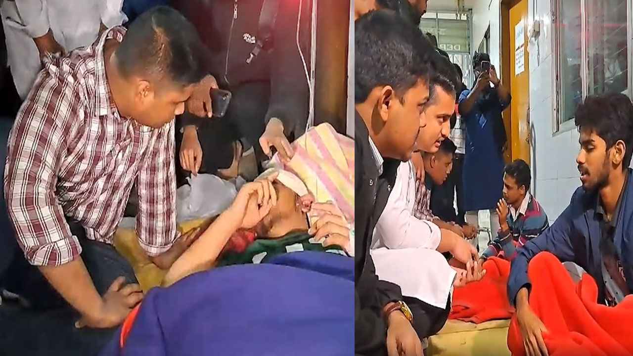 গাজীপুরে হামলায় আহতদের দেখতে গেলেন হাসনাত-সারজিস