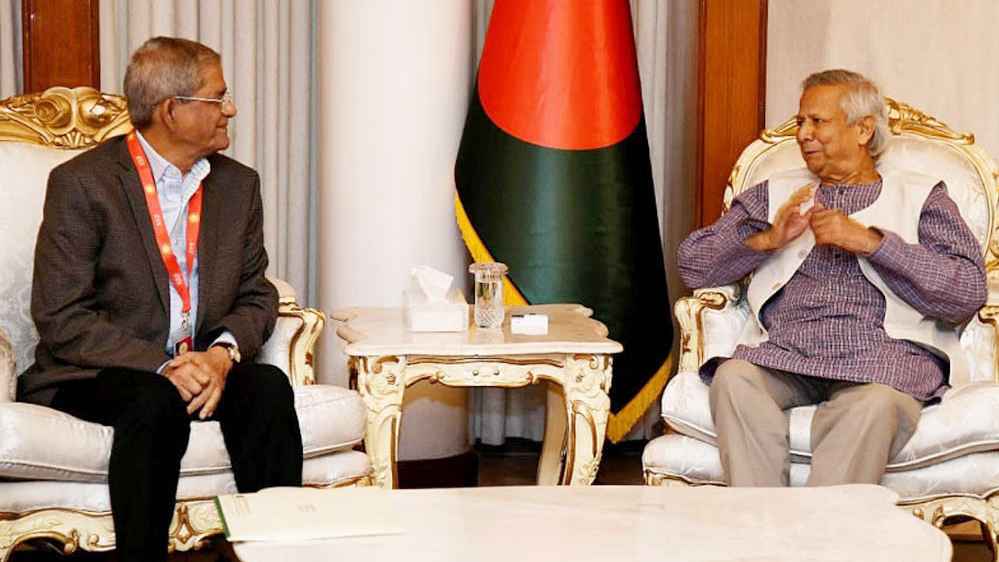 প্রধান উপদেষ্টার সঙ্গে বৈঠকে বিএনপির প্রতিনিধিদল