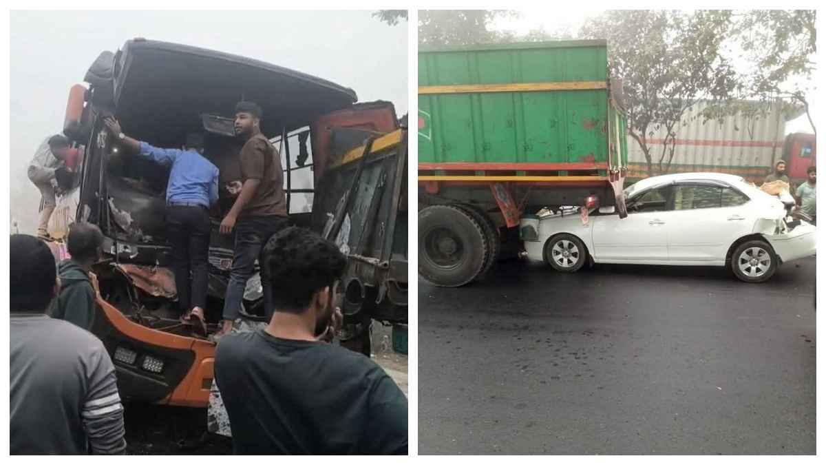 ঘন কুয়াশায় ঢাকা-চট্টগ্রাম মহাসড়কে ৮ গাড়ির সংঘর্ষ