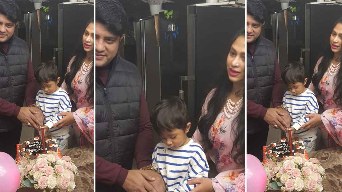 প্রকাশ্যে চিত্রনায়িকা পপির সন্তানের ছবি