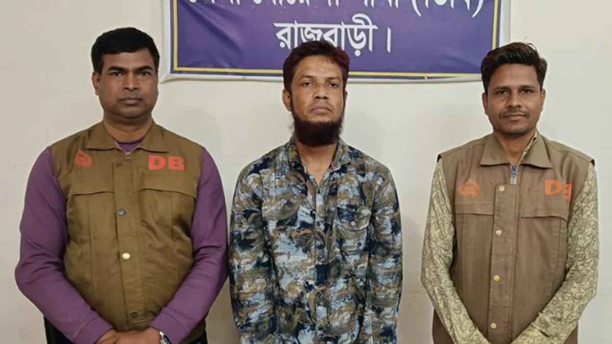 রাজবাড়ীতে মাদক কারবারি মাসুদ রানা গ্রেফতার