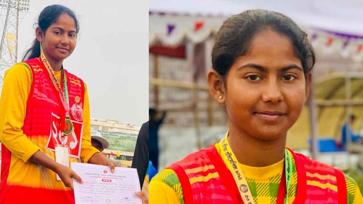 বর্শা নিক্ষেপে দেশসেরা সিরাজগঞ্জের মেয়ে তারিন