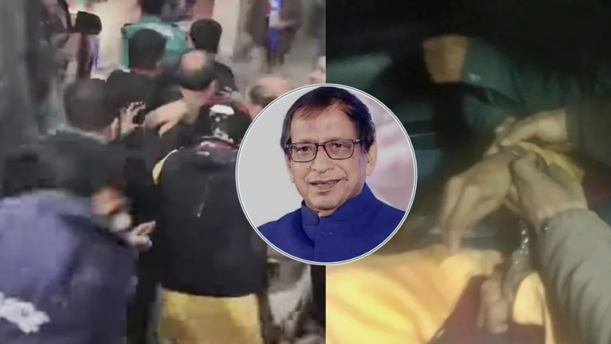 সাবেক মন্ত্রী নুরুজ্জামানকে বৈষম্যবিরোধী শিক্ষার্থীদের ডিম নিক্ষেপ